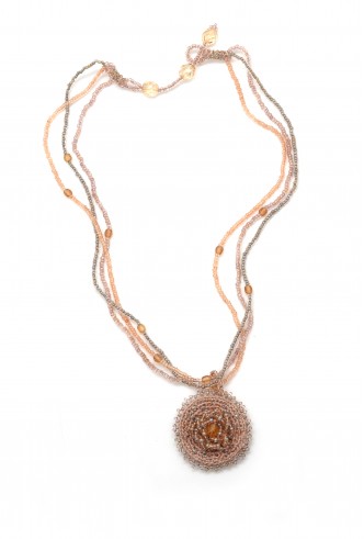 Crochet Floral Pendant Crochet Floral Pendant